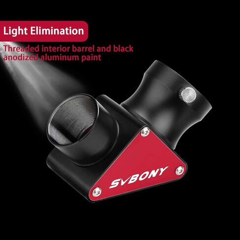 SVBONY SV188P Dielectric Mirror Star Diagonal and Universal Dovetail Base for Optical Telescope in Saudi Arabia