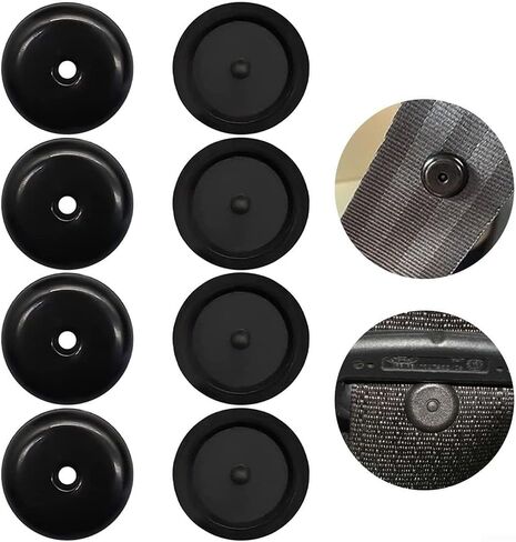 طقم 4 أزواج من مشابك أزرار حزام الأمان لتأمين الإبزيم ومنع الانزلاق in Kuwait