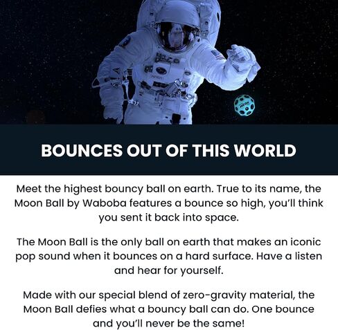 Waboba The Original Moon Ball 2 Pack - كرات حائط فائقة النطاطة للأطفال والمراهقين - هدية لعبة رياضية خارجية - أصفر وكوبالت in Saudi Arabia