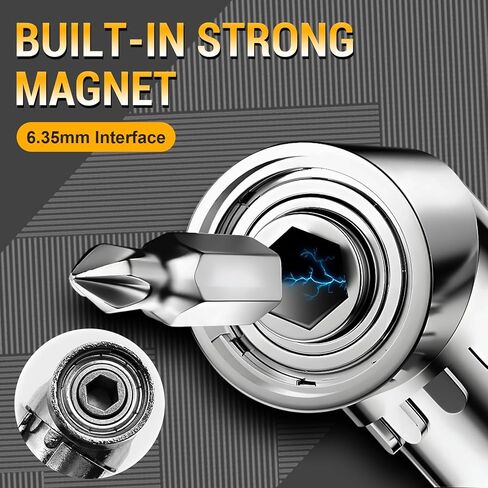 105 Degree Right Angle Drill Adapter, 2026 New Right Angle Head Drill Driver Extension Bit Power Screwdriver Socket Adapter, Corner Tool Screw Hub with Multi-function Bend Screwdriver Bit (Short) in Saudi Arabia