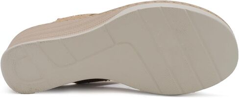 YOKI CRIMSON Wedge Platform Sandals - Slingback Rhinestone Sandals for Women with Perforated Design & Comfort Footbed in Saudi Arabia
