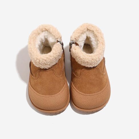 0-3 Years Toddler Boy Girl Snow Boots Suede Leather Ankle Boots in Kuwait