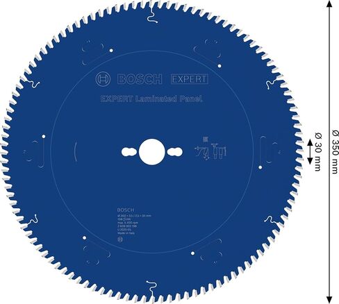 Bosch 1 x Expert Laminated Panel Circular Saw Blade for Table Saws (for Plastic-Coated Panels, Diameter mm, Professional Accessories, Wired Table Saw, Stationary Table Saw) in Saudi Arabia