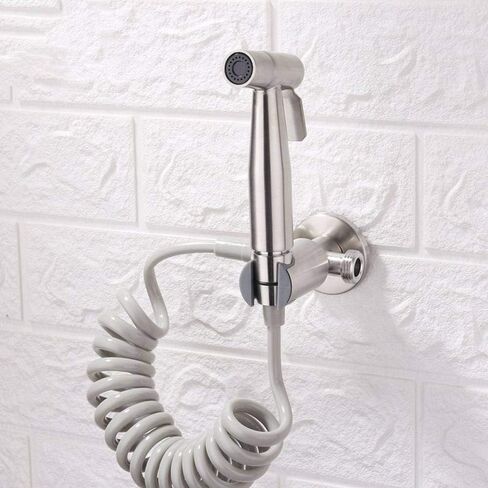 من أجل دش بسيط باللون الفضي، خرطوم زنبركي فريد من نوعه، مصنوع من الفولاذ المقاوم للصدأ الممتاز الأفضل لبخاخ الحفاضات القماشية، محمول باليد لدش شطاف in Kuwait