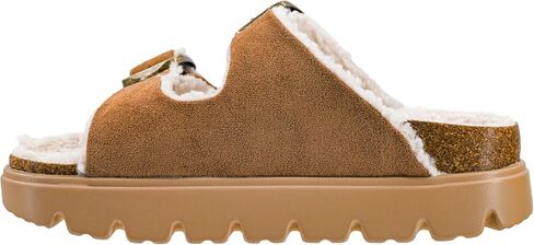 Corkys Footwear صندل بمنصة Hey Girl Hearsay مقاس 1 بوصة - يتميز بملاءمة مريحة للغاية، وجزء علوي من الفرو الناعم، وإبزيمين قابلين للتعديل لملاءمة مثالية in Kuwait