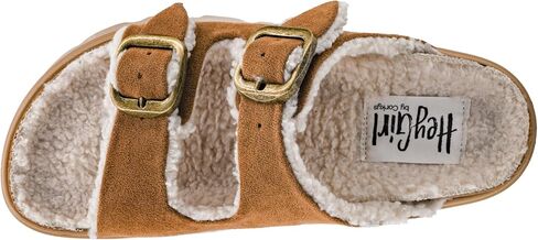 Corkys Footwear صندل بمنصة Hey Girl Hearsay مقاس 1 بوصة - يتميز بملاءمة مريحة للغاية، وجزء علوي من الفرو الناعم، وإبزيمين قابلين للتعديل لملاءمة مثالية in Kuwait