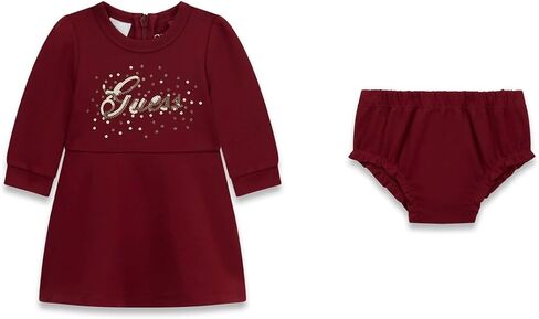 GUESS baby-girls Long Sleeve Dress and Panties 2 Piece Set in Saudi Arabia