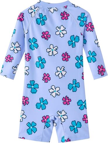 Baby Girl Swimsuit One Piece Rashguard Swimwear with Zipper UPF 50+ Sun Protection Infant Bathing Suit in Saudi Arabia