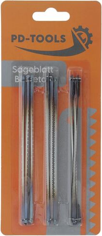 Scroll Saw Blades 18 Pieces 127 mm with Pin 7 15 18.5 TPI Carbon Tool Steel for Wood Plastic Fine Cut in Saudi Arabia