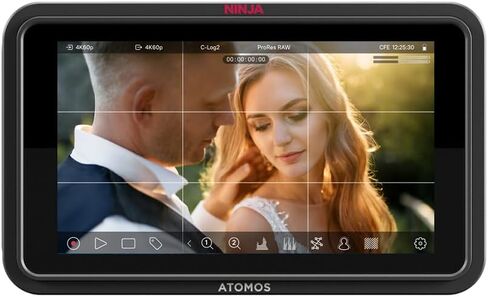 مسجل شاشة كاميرا Atomos Ninja TX GO مقاس 5 بوصات، HDMI CFexpress Wi-Fi HDR Touchscreen ProRes RAW مع مجموعة ملحقات Atomos Creator لشاشات 5 بوصات، مناديل تنظيف الشاشة المضادة للكهرباء الساكنة (5 عبوات) in Saudi Arabia