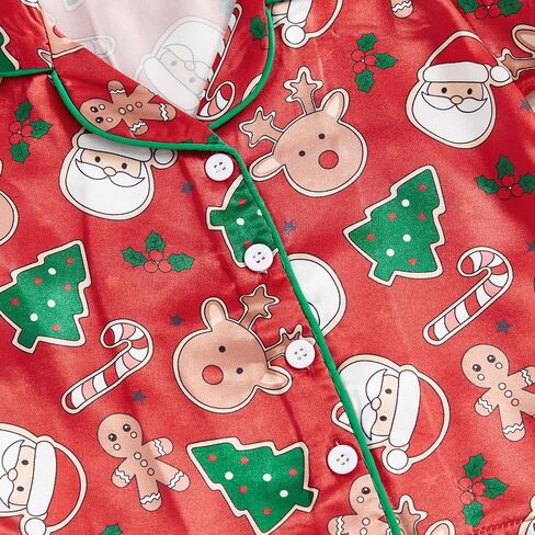 Christmas Pajamas For Toddler Baby Girl Boys Pjs Short Sleeve Shirt Shorts Set Matching Pjs Infant Lounge Set in Saudi Arabia
