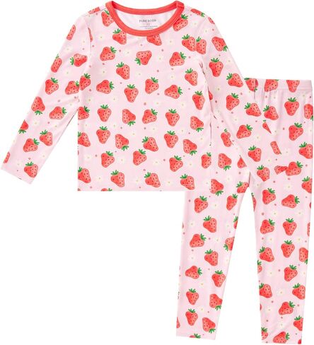 pureborn Baby Toddler Kids Viscose from Bamboo Pajamas Set Pjs 2pcs 18M-8Y in Saudi Arabia