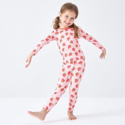 pureborn Baby Toddler Kids Viscose from Bamboo Pajamas Set Pjs 2pcs 18M-8Y in Saudi Arabia