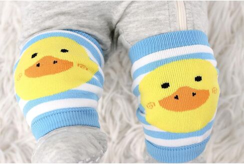 ZOOCCHINI 2 PAIRS Baby Knee Pads for Crawlers – Soft Cushioned Cotton Knee Protectors Unisex Animal Design for Boys and Girls in Saudi Arabia