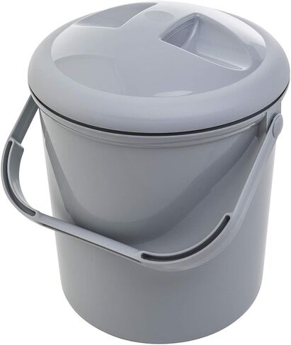 Rotho Babydesign Nappy Pail, 10l, 0+ Months, Bella Bambina, Stone-Grey, 20021 0286 in Saudi Arabia