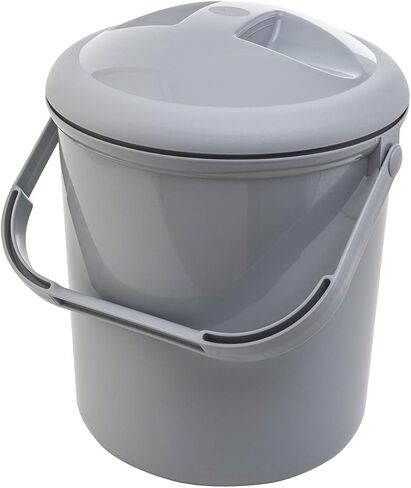 Rotho Babydesign Nappy Pail, 10l, 0+ Months, Bella Bambina, Stone-Grey, 20021 0286 in Saudi Arabia