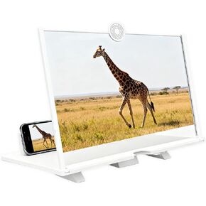 مكبر شاشة الهاتف القابل للسحب، إصدار مكبر الشاشة 2026، شاشات الهواتف المحمولة المكبرة ثلاثية الأبعاد عالية الدقة للأفلام ومقاطع الفيديو والألعاب (أحمر، 10 بوصة) in Kuwait