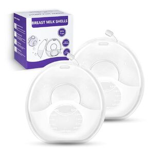 جامع حليب الثدي، جامعي الحليب للرضاعة الطبيعية، قذائف حليب الثدي القابلة لإعادة الاستخدام، الماسك يحمي الحلمات المؤلمة للرضاعة الطبيعية، مصنوع من السيليكون الخالي من مادة BPA والآمن للطعام (2.03 أونصة، عدد 2) in Kuwait