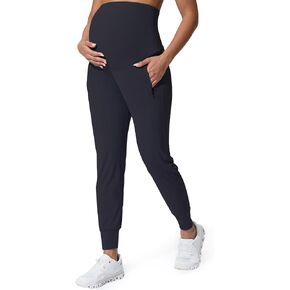 Mama Land Maternity Joggers with Pockets Over The Belly Buttery Soft Pregnancy Pants for Yoga & Activewear in Saudi Arabia