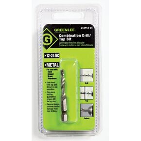 Greenlee 12/24 in. Dia. x 5.7 in. L High Speed Steel Drill and Tap Bit 1 pc. in Saudi Arabia