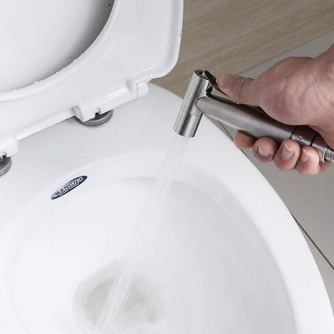 طقم رذاذ المرحاض المحمول 304 من الفولاذ المقاوم للصدأ - مرحاض قابل للغسل ومثبت على الحائط in Kuwait