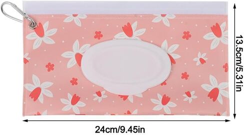 Wet Wipes Bag Flip Cover Reusable With Buckle Cosmetic Pouch Carrying Case EVA Tissue Box(01) in Saudi Arabia
