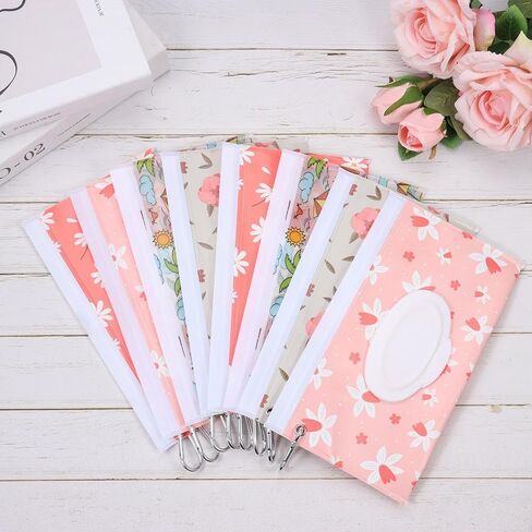 Wet Wipes Bag Flip Cover Reusable With Buckle Cosmetic Pouch Carrying Case EVA Tissue Box(01) in Saudi Arabia
