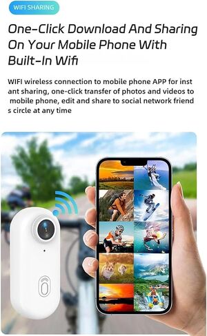 كاميرا POV Pro 4K مقاومة للماء، كاميرا POV مع 6 حوامل مختلفة، كاميرا عمل جديدة ذات زاوية واسعة للغاية ومتعددة الوظائف بجيب الإبهام، رؤية ليلية لتسجيل الفيديو للأنشطة الخارجية (أسود (4K)، 128 جيجا) in Kuwait