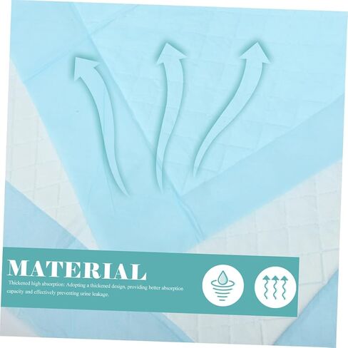 Ciieeo 10pcs Large Disposable Changing Pads High Absorbency Leakproof Newborn Diaper Portable Breathable Non Slip Pad for Mess Diaper Changes and Travel in Saudi Arabia