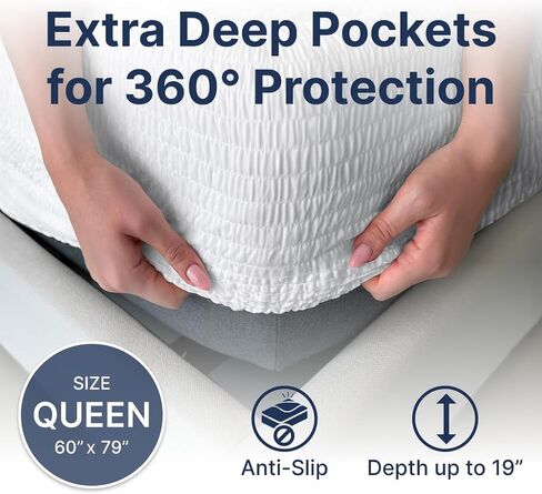 PAULATO by GA.I.CO Crib Waterproof Mattress Protector – Absorbent Mattress Cover for Toddler & Baby – 28x52 Soft Noiseless Hypoallergenic Machine Washable – Protector with Deep Elastic Skirt in Saudi Arabia
