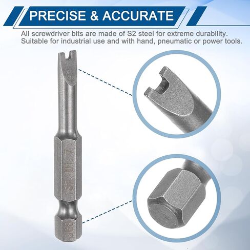 HARFINGTON U Shape Screwdriver Bits U1.7 1/4" Hex Shank 2" Insert Bits S2 Magnetic U Type Screwdriver for Electronic Appliances in Saudi Arabia