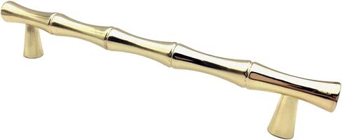 5 "C-C درج الخيزران سحب نحى الذهب النيكل المصقول الكروم البرونزية النفط مفروك البرونزية العتيقة بيوتر مقبض خزانة خزانة تسحب مقابض الأبواب 128 ملم (برونزية) in Kuwait