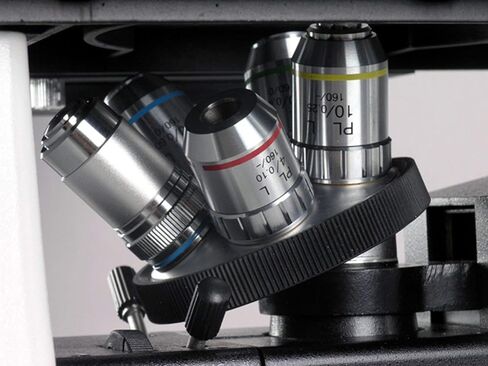 AmScope ME1400T Inverted Trinocular Metallurgical Microscope, 40X-400X Magnification, WF10x Eyepieces with Reticle, Kohler Condenser, 30W Halogen Illumination with Rheostat, Double-Layer Mechanical Stage, 85-230V in Saudi Arabia
