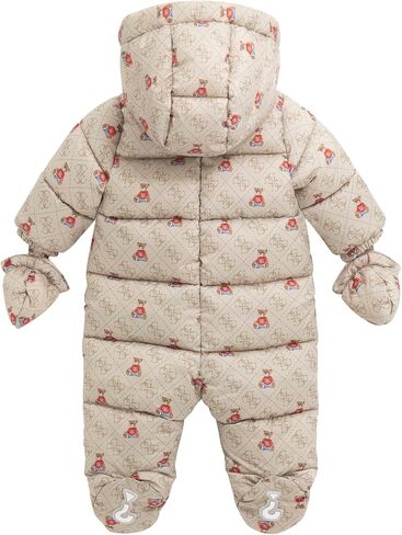 GUESS Unisex Baby Hooded Padded Long Sleeve Overall in Saudi Arabia