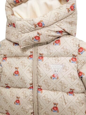 GUESS Unisex Baby Hooded Padded Long Sleeve Overall in Saudi Arabia
