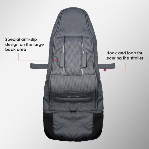 Universal, Weather-Proof, Warm Stroller Footmuff | Extendable Winter Cover | Adjustable Buckle | Stroller Bunting Bag | CosyDiary Stroller Accessories | Stroller Cover in Saudi Arabia