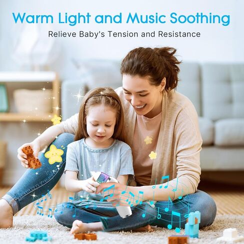 Electric Nasal Aspirator for Baby, Baby Nose Sucker with 5 Levels Suction, Automatic Nose Cleaner with 3 Silicone Tips, Nose Aspirator with Music Soothing Function & Light in Saudi Arabia