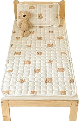 Baby Crib Mattress Cover Protector, Double-Layer Gauze,Toddler Mattress 100% Cotton Mini Baby Mattress Protector Cushion,Toddler Mattress Topper。Crib Mattress Pad, Crib Cushion Bed Sheets in Saudi Arabia