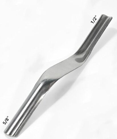 أداة ربط الطوب الاحترافية المصنوعة من الفولاذ المقاوم للصدأ، درجة 201، 1/2 بوصة × 5/8 بوصة، شفرة منحنية مزدوجة الأطراف لملء وختم البناء (1/2 × 5/8) in Kuwait