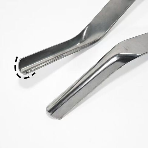 أداة ربط الطوب الاحترافية المصنوعة من الفولاذ المقاوم للصدأ، درجة 201، 1/2 بوصة × 5/8 بوصة، شفرة منحنية مزدوجة الأطراف لملء وختم البناء (1/2 × 5/8) in Kuwait