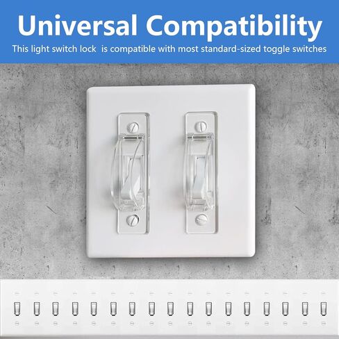 Light Switch Guard, 2 Pack Clear Light Switch Lock, Light Switch Cover Guard, Child Proof Light switch cover, Prevent Children and Adults from Accidentally Turning Your Lights on or off in Kuwait