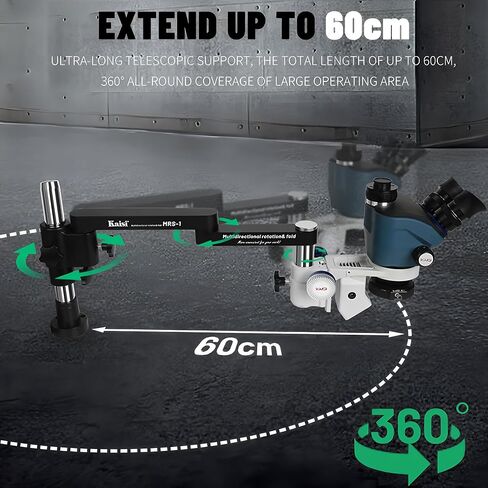 Kaisi MRS TX-350S Trinocular Microscope 360-Degree Rotating Folding Bracket 4K HD Camera Phone Repair Soldering Microscope Tools(MRS TX-350S-201) in Saudi Arabia
