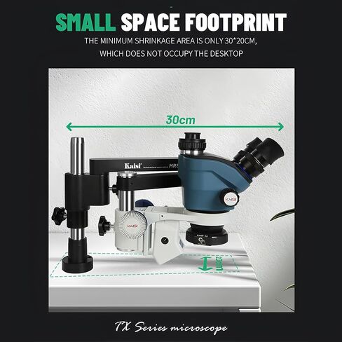 Kaisi MRS TX-350S Trinocular Microscope 360-Degree Rotating Folding Bracket 4K HD Camera Phone Repair Soldering Microscope Tools(MRS TX-350S-201) in Saudi Arabia