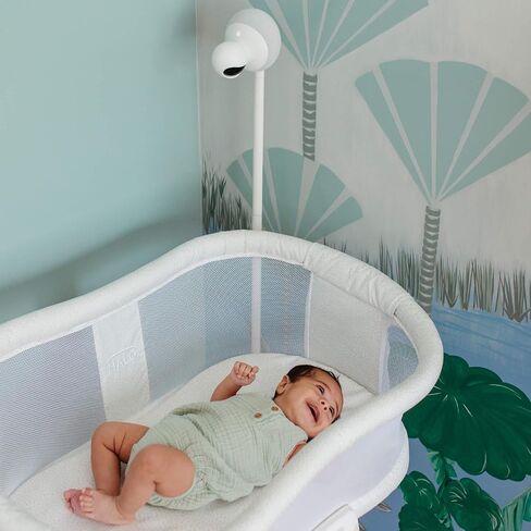 NANOBÉBÉ Smart Baby Monitor – Non-Wearable AI Breathing Monitor Motion Detection 1080p HD Camera with 360° Pan Tilt Two-Way Talk Sound Machine App Control, Night Vision in Saudi Arabia