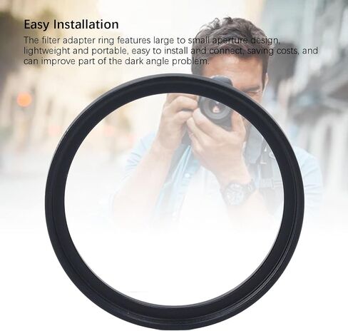 Step Up Rings, Adapter Ring Aluminum Alloy Lens Adapter with High Strength for Camera in Saudi Arabia