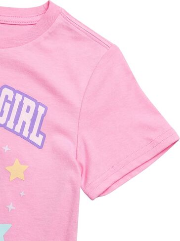 قميص ديزني لعيد الميلاد للفتيات - قميص عيد ميلاد للفتيات بأكمام قصيرة ميني ماوس ليلو وستيتش وفروزن إلسا (المقاسات: 2T-16) in Kuwait