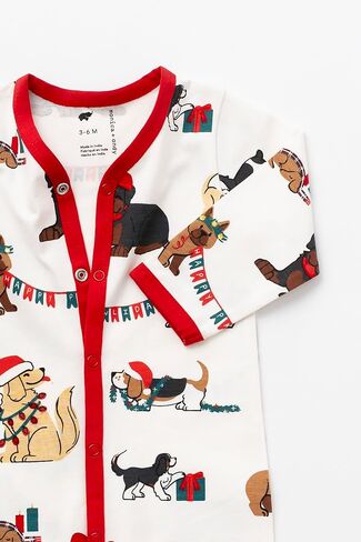 MONICA + ANDY On the Go Baby One Piece، مقاس 3-6 أشهر، Pawliday Dogs، ملابس أطفال عضوية للفتيات والفتيان، للجنسين، نسيج مستدام فائق النعومة، مقاسات للأطفال حديثي الولادة والرضع in Kuwait