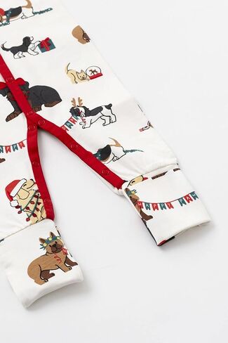 MONICA + ANDY On the Go Baby One Piece، مقاس 3-6 أشهر، Pawliday Dogs، ملابس أطفال عضوية للفتيات والفتيان، للجنسين، نسيج مستدام فائق النعومة، مقاسات للأطفال حديثي الولادة والرضع in Kuwait