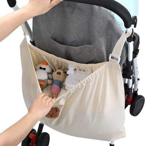 منظم عربة الأطفال العالمي من Accmor، حقيبة تخزين كبيرة لعربة الأطفال تناسب عربات الأطفال Uppababy وNuna وBritax وDoona، ملحقات علبة تخزين قابلة للتعديل غير قابلة للانزلاق لسرير عربة الأطفال in Saudi Arabia