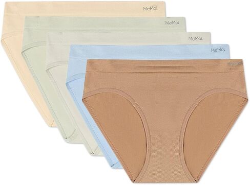 MeMoi Women's 5Pk Seamless Striped Bikinis in Saudi Arabia